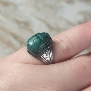 Art Deco Sterling Scarab Ring